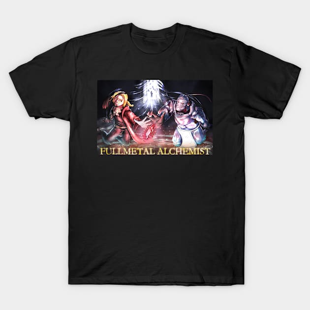 Fullmetal Alchemist Poster (Edward and Alphonse Only) (With Title) T-Shirt by Arcanekeyblade5